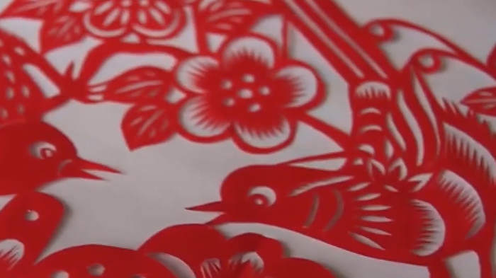奶奶的剪纸配乐伴奏舞台演出LED背景视频