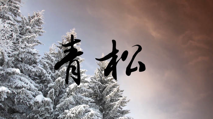 青松演讲朗诵配乐LED背景视频