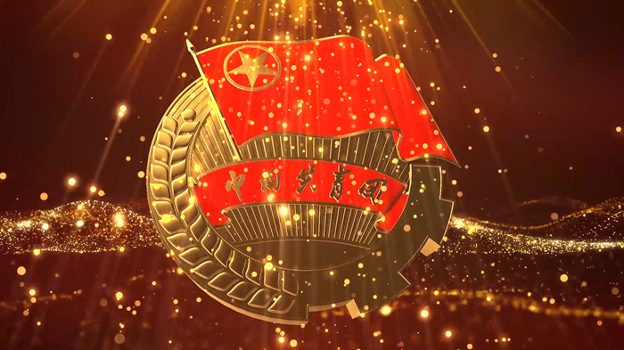 百年共青团演讲朗诵配乐LED背景视频