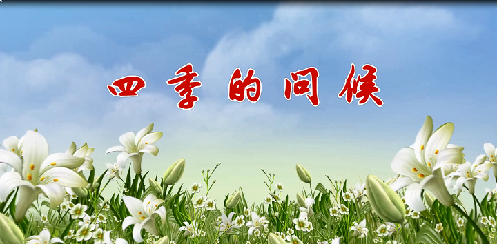四季的问候-少儿歌曲舞蹈配乐伴奏舞台演出LED背景视频