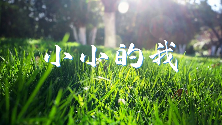 小小的我-学生励志诗歌朗诵配乐背景视频