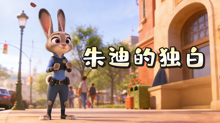 朱迪的独白，国赛金奖作品，少儿口才配乐背景视频